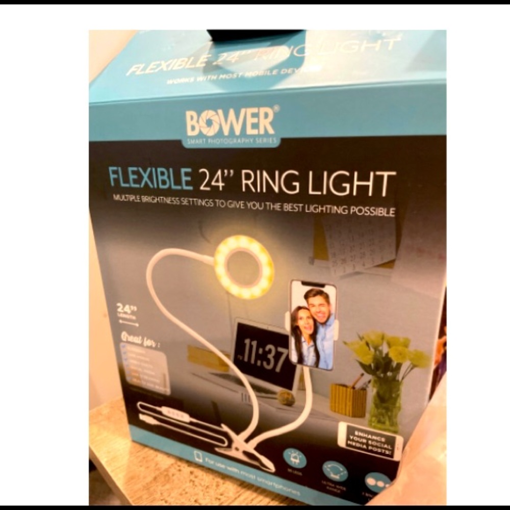 Ring Light BOWER 24” flexible for desktop LED